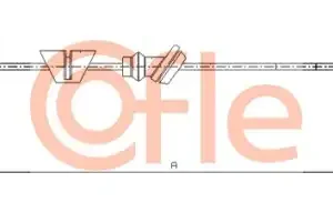 Трос ручного тормоза COFLE 92.17.6030
