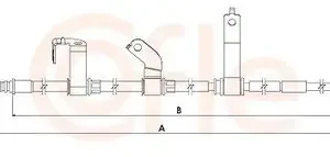 Трос ручного тормоза COFLE 92.1.KI007