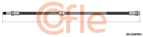 шланг тормозной задний! L=504 BMW E46 1.6-2.8/1.8-3.0D 98>