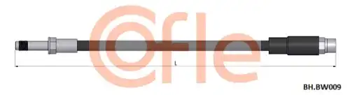 шланг тормозной задний! L=323 BMW E39 95-03