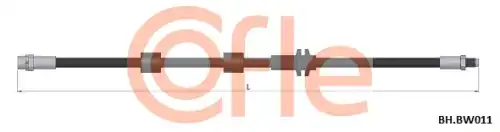 Шланг тормозной передн BMW SERIE 1 03- 92.BH.BW011 COFLE