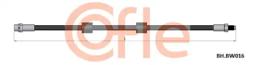 шланг тормозной передний! L=440 BMW E39 2.0-4.0/2.0-3.0D 95>