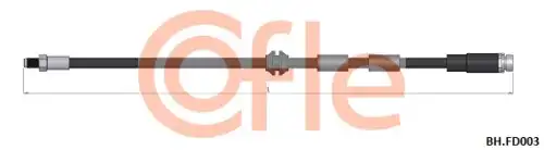 шланг тормозной передний! L=448 Ford Mondeo 1.8-3.0/2.0TDCi/2.2TDCi 00>