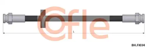 Шланг тормозной 92.BH.FI034 COFLE