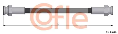 Шланг тормозной 92.BH.FI036 COFLE