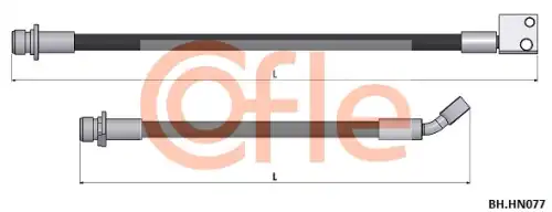 Тормозной шланг ! HONDA CIVIC VIII 1.4 05>, CIVIC VIII 1.8 05>, CIVIC VIII 2.2 CTDi 05>, CIVIC VIII 92.BH.HN077 COFLE