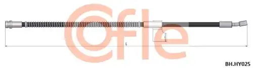 Шланг тормозной 92.BH.HY025 COFLE