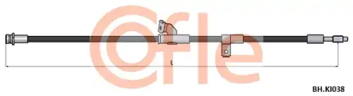 шланг тормозной передний правый! L=705 Kia Magentis 2.0/2.5 01>