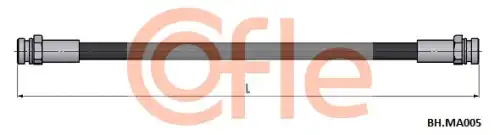 шланг тормозной задний левый+правый! L280 Mazda 323 1.3-2.0i/2.0D 98-04