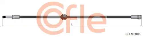 Шланг тормозной передн MB Viano/Vito 03- 92.BH.ME005 COFLE