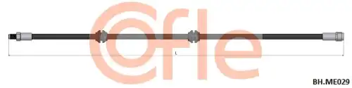 Шланг тормозной задн MERCEDES ML (W164) 06- / GL (X164) 06- 92.BH.ME029 COFLE
