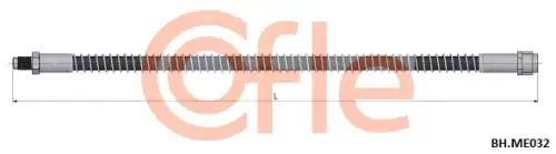 шланг тормозной задний! L=365 MB W221/C216 3.2-5.0/3.2DCi/4,2CDi 05>