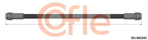 Тормозной шланг ! MB E-CLASS E 280 4-matic 96>02, E-CLASS E 280 T 4-matic 96>03, E-CLASS E 320 4-ma 92.BH.ME043 COFLE