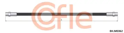 Шланг тормозной задн MERCEDES G (W461) 06- 92.BH.ME062 COFLE