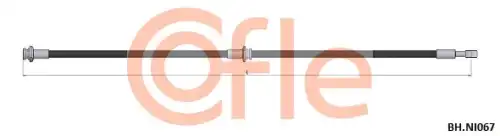 Шланг тормозной задн лев NISSAN Primera (P12) 02- 92.BH.NI067 COFLE