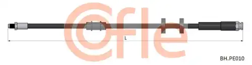 Тормозной шланг ! CITROEN, FIAT, PEUGEOT BOXER 1.9 D 94>02, BOXER 1.9 D 99>02, BOXER 1.9 TD 94>02, 92.BH.PE010 COFLE