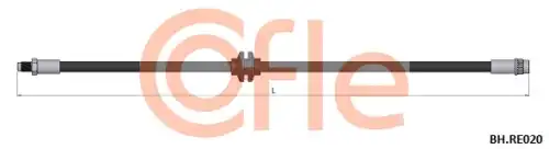 Шланг тормозной передн RENAULT Clio III/Modus 04- 92.BH.RE020 COFLE