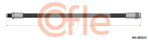 шланг тормозной передний! L=330 Renault R5 Super/Rapid 84-98