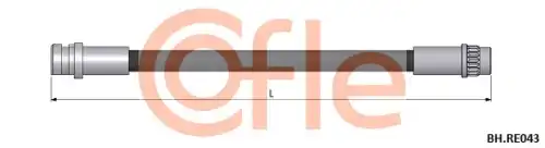 шланг тормозной задний! L=210 Renault Laguna all 01>