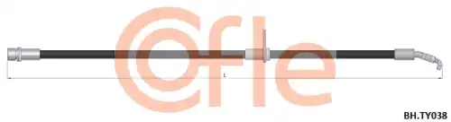 Шланг тормозной TOYOTA AVENSIS 99- 92.BH.TY038 COFLE