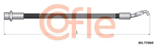 Шланг тормозной TOYOTA CELICA 99- 92.BH.TY069 COFLE