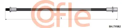 Тормозной шланг ! TOYOTA HILUX V 2.4 D 4WD 94>97, LAND CRUISER 2.4 88>96, LAND CRUISER 2.4 TD 90>93 92.BH.TY082 COFLE