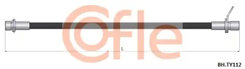 Шланг тормозной TOYOTA AVENSIS 98- 92.BH.TY112 COFLE