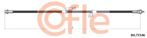 Шланг тормозной TOYOTA AURIS/VERSO 06- 92.BH.TY146 COFLE
