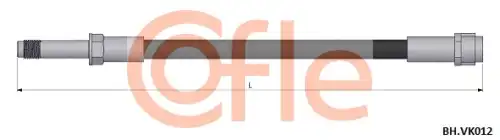 шланг тормозной задний наружный лев.+прав.! L238VW Multivan 5 2.0TSi/3.2i/2.5TDi 03-15