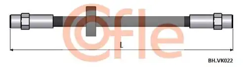 шланг тормозной зад.!L=206Audi 80 1.3/1.6 72-78,VW Passat 1.6/1.8/2.0/1.6TD/1.9TD 88-96