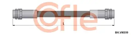 шланг тормозной задний! L=165 Audi A3, VW Golf/Polo/Lupo 1.0-2.0TD 96>