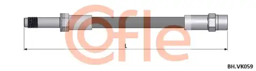 шланг тормозной задний! L=185 у суппорт Ford Galaxy,VW Sharan 2.0-2.8/1.9TDi 95>