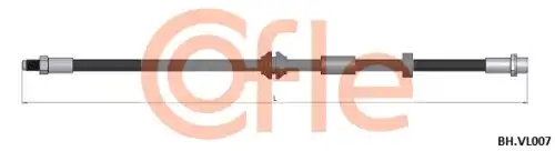 Шланг тормозной VOLVO C70/S40/V50 92.BH.VL007 COFLE