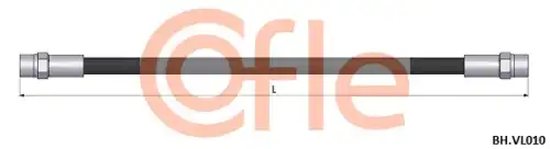 Шланг тормозной VOLVO 240/260 76- 92.BH.VL010 COFLE
