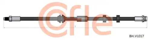 Тормозной шланг ! VOLVO V70 III 1.6 D 09>11, V70 III 1.6 DRIVe / D2 11>15, V70 III 1.6 T4F 11>15, V 92.BH.VL017 COFLE
