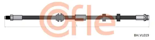 Шланг тормозной VOLVO S60/S80/V70 07- 92.BH.VL019 COFLE