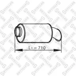 резонатор глушителя! круглыйVOLVO FL/M/H, RVI Premium 82-03090-SX STELLOX