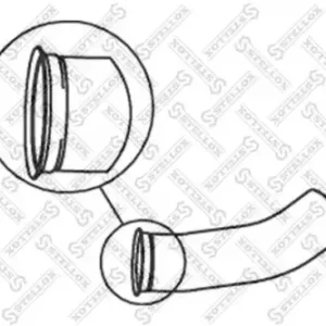 труба глушителя! приемная d127 1-изг.RVI PREMIUM Euro III DXi 11, 370-450 82-03763-SX STELLOX