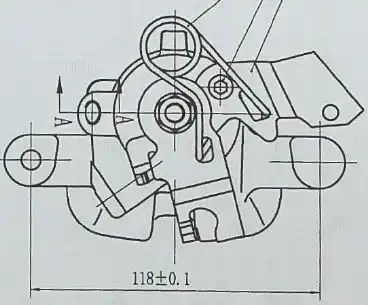 Суппорт тормозной TRIALLI CF 032104 задняя ось справа