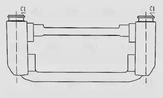 скоба суппорта! заднего Chevrolet Lacetti 04> CF 052263 TRIALLI