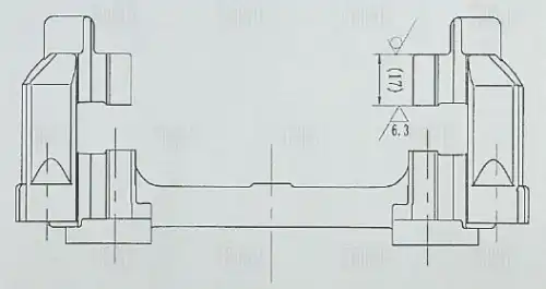 скоба суппорта зад.!Ford Focus II 05> CF 105063 TRIALLI