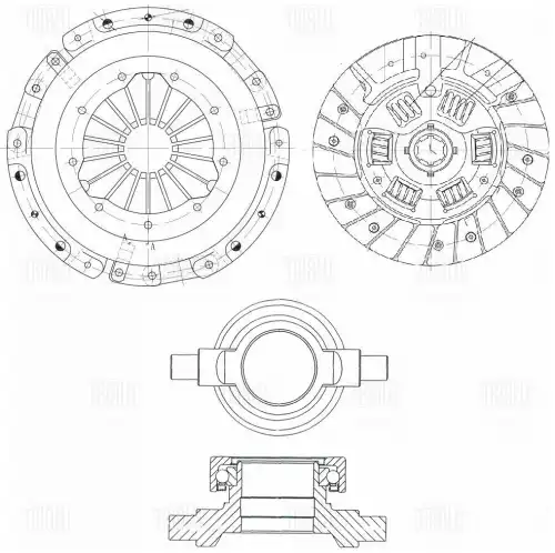 Комплект сцепления TRIALLI FR 0704