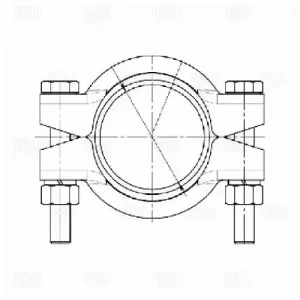 Хомут глушителя TRIALLI TCLP 45