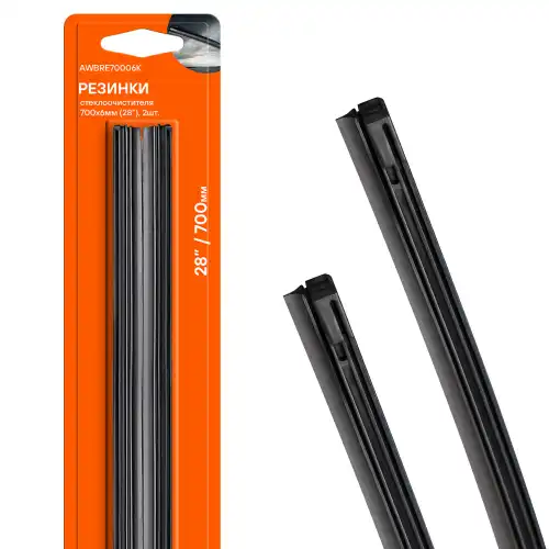 резинки стеклоочистителя! 700х6мм (28') 2шт в блистере AWBRE70006K AIRLINE