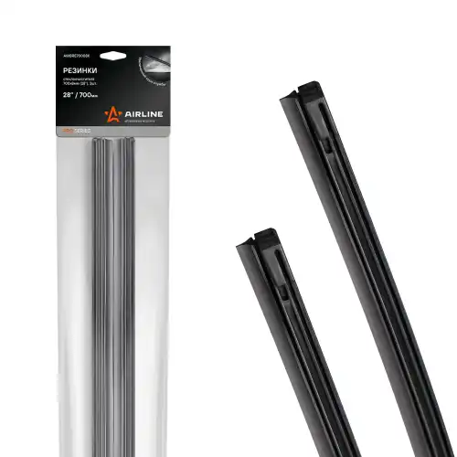 резинки стеклоочистителя! PRO 700х8мм (28') 2шт в пакете с навершием AWBRE70008K AIRLINE