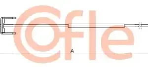 Трос ручного тормоза COFLE 92.1.RE011