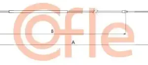 Трос ручного тормоза COFLE 92.1.RE015