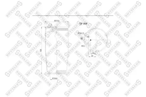 Пневмоподушка STELLOX 84-00144-SX