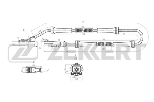 Датчик ABS ZEKKERT SE-6221