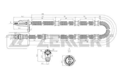 Датчик ABS ZEKKERT SE-6226